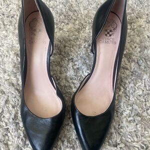 Vince Camuto Women's Black Leather Pumps